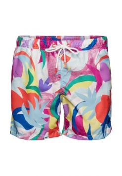 ESPRIT Badeshorts "Solano Bay", Mesh-Einsatz, Tunnelzug, Für Herren 507 BUNT