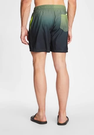 MANGUUN Badeshorts, Farbverlauf, Taschen, Für Herren LIME PUNCH AOP – Bild 3