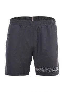 BOSS Schwimmshort, Logo-Print, Innenfutter, Für Herren 007 SCHWARZ