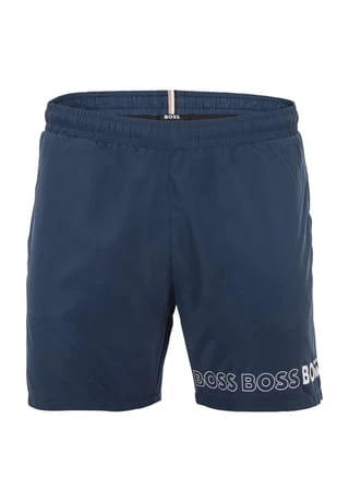 BOSS Schwimmshort, Logo-Print, Innenfutter, Für Herren 413 BLAU