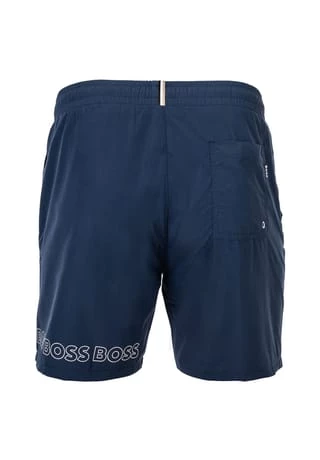 BOSS Schwimmshort, Logo-Print, Innenfutter, Für Herren 413 BLAU – Bild 2