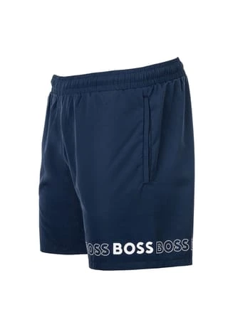 BOSS Schwimmshort, Logo-Print, Innenfutter, Für Herren 413 BLAU – Bild 3