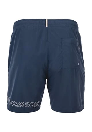 BOSS Schwimmshort, Logo-Print, Innenfutter, Für Herren 413 BLAU – Bild 5