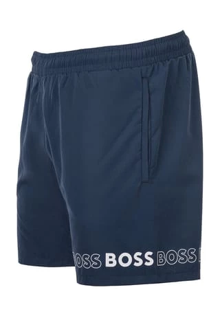 BOSS Schwimmshort, Logo-Print, Innenfutter, Für Herren 413 BLAU – Bild 6