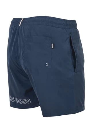 BOSS Schwimmshort, Logo-Print, Innenfutter, Für Herren 413 BLAU – Bild 7