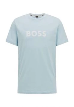 BOSS T-Shirt, Rundhals, Logo-Print, Für Herren 453 LIGHT/ PASTEL B