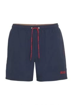 BOSS Badeshorts "Dogfish", Kordelzug, Tasche, Für Herren 414 MARINE