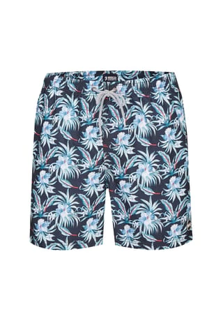 HAPPY SHORTS Badeshorts Motive Hawaii Flowers