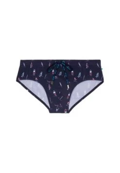 HOM Badehose Windsurf Mini Navy Print