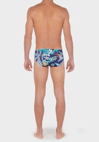 HOM Badehose "Paradiso", Tunnelzug, Für Herren NAVY PRINT – Bild 3
