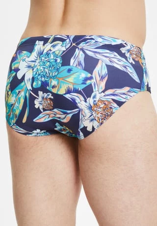 HOM Badehose "Paradiso", Tunnelzug, Für Herren NAVY PRINT – Bild 4