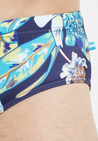 HOM Badehose "Paradiso", Tunnelzug, Für Herren NAVY PRINT – Bild 5