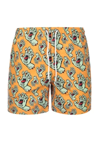 SANTA CRUZ Badeshorts Hands All Over Orange