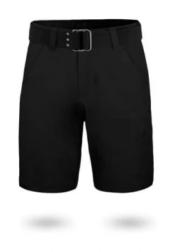 Normani® Chino Shorts „Gobi“ Mit Gürtel „Taklamakan“ Schwarz