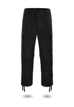 Normani® Herren 3-in-1 Zip-Off Moleskinhose Daytona Schwarz