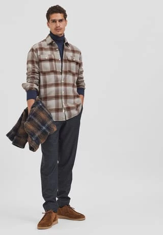 SELECTED Freizeithose, Tapered-Fit, Bundfalte, Für Herren 187760004 DARK SA – Bild 6