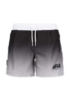 UNFAIRTM ATHLETICS Classic Label Swim Short Herren Schwarz/ Weiß
