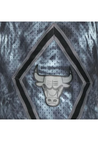 Mitchell & Ness Chicago Bulls Tie Dye Swingman 1997 Shorts Herren Schwarz/ Blau – Bild 3