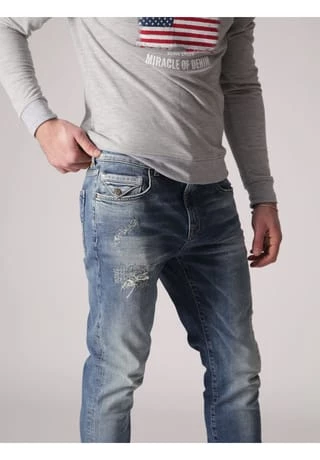 MIRACLE OF DENIM Tapered-fit-Jeans Alex Malavi Blue – Bild 5