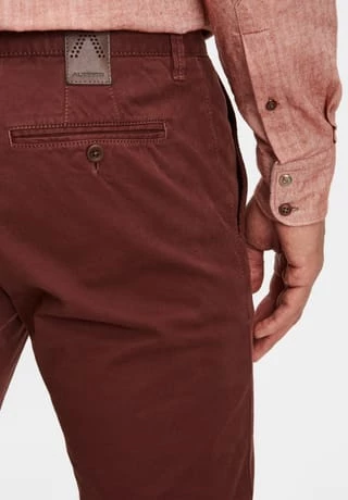 ALBERTO Chino, Reißverschluss, Baumwolle, Für Herren Cognac – Bild 5