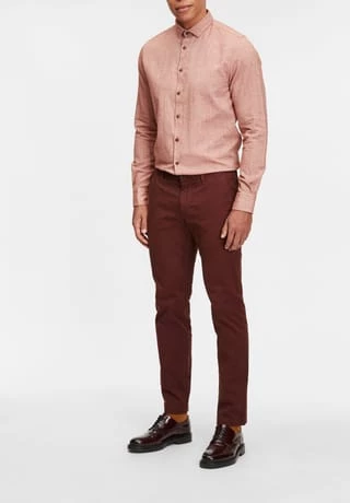 ALBERTO Chino, Reißverschluss, Baumwolle, Für Herren Cognac – Bild 6