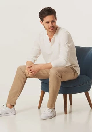 ALBERTO Jeans, Tapered Fit, Für Herren Beige – Bild 6