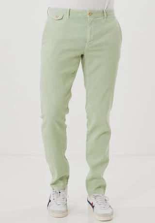 ALBERTO Chino "Rob-J", Straight, Für Herren 605 LIGHT GREEN – Bild 2