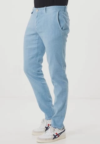 ALBERTO Chino "Rob-J", Straight, Für Herren 805 LIGHT BLUE – Bild 2