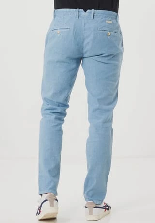 ALBERTO Chino "Rob-J", Straight, Für Herren 805 LIGHT BLUE – Bild 3
