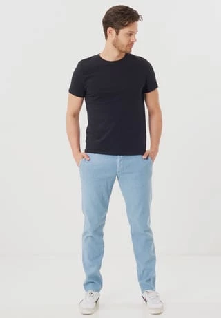 ALBERTO Chino "Rob-J", Straight, Für Herren 805 LIGHT BLUE – Bild 5