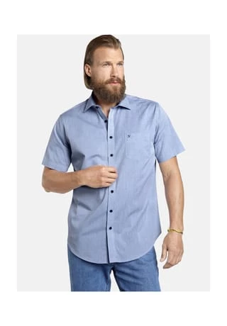 JAN VANDERSTORM Doppelpack Hemd EVIN Blau – Bild 2