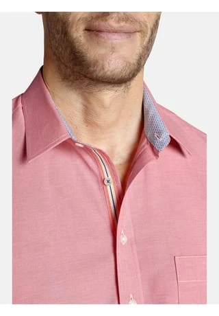 Charles Colby Kurzarmhemd YVEN Orange – Bild 5