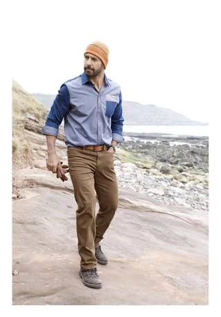 JAN VANDERSTORM Tiefbundhose BALDER Braun – Bild 5