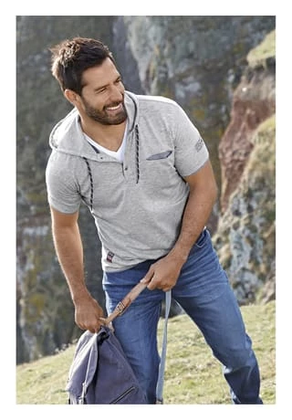 JAN VANDERSTORM T-Shirt OFFE Grau – Bild 7