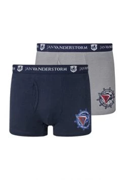 JAN VANDERSTORM 2er Pack Retropant HARRI Grau