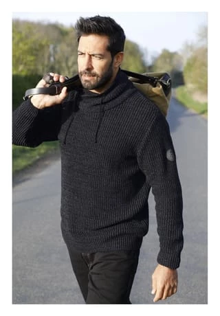 JAN VANDERSTORM Pullover DUMENI Schwarz – Bild 5